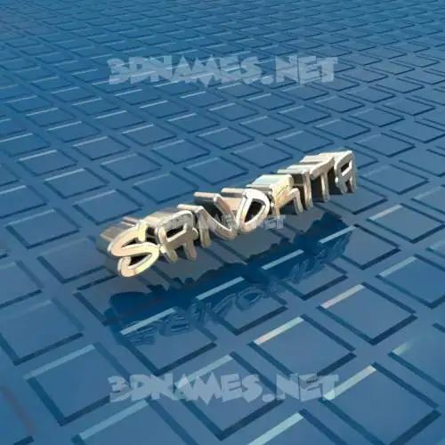 sanorita in Blue Bling style - 3D name wallpaper