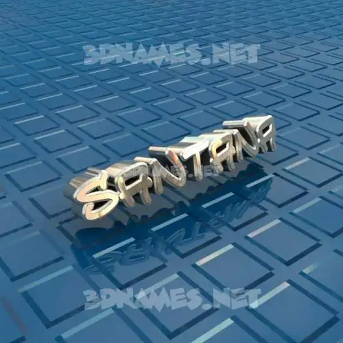 santana in Blue Bling style - 3D name wallpaper santana in Blue Bling style - 3D name wallpaper