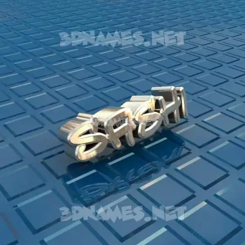 sashi in Blue Bling style - 3D name wallpaper