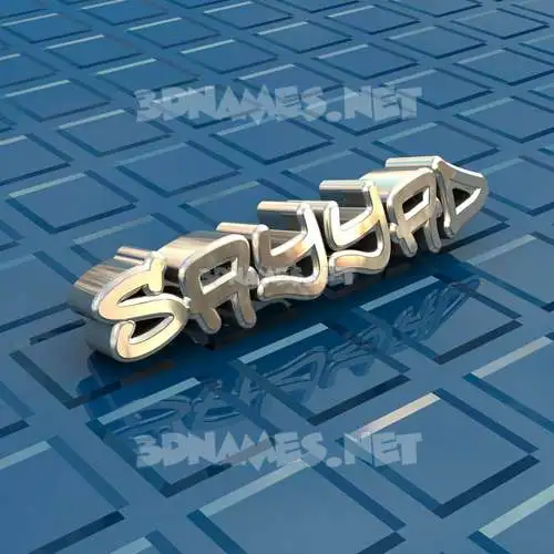 sayyad in Blue Bling style - 3D name wallpaper