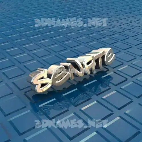 senate in Blue Bling style - 3D name wallpaper senate in Blue Bling style - 3D name wallpaper