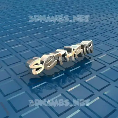 sethria in Blue Bling style - 3D name wallpaper