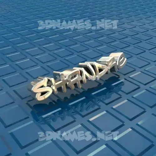 shandre in Blue Bling style - 3D name wallpaper