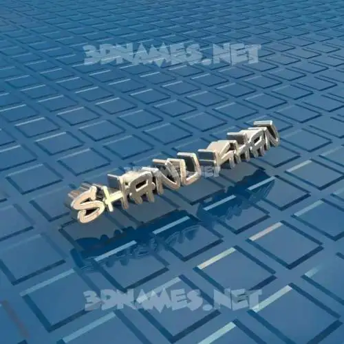 shanu khan in Blue Bling style - 3D name wallpaper