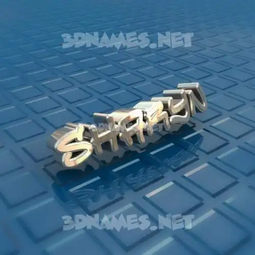 sharyn in Blue Bling style - 3D name wallpaper