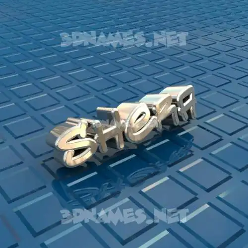 shera in Blue Bling style - 3D name wallpaper