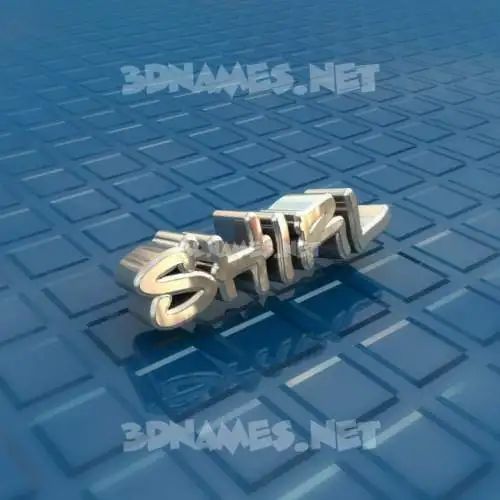 shirl in Blue Bling style - 3D name wallpaper shirl in Blue Bling style - 3D name wallpaper