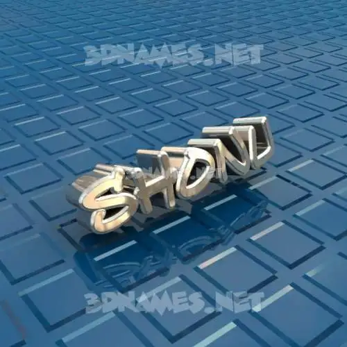 shonu in Blue Bling style - 3D name wallpaper