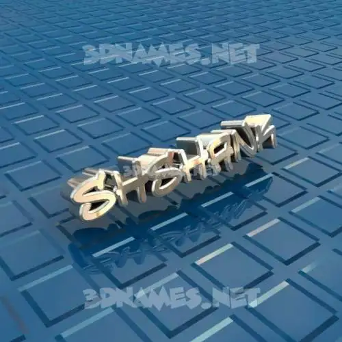 shshank in Blue Bling style - 3D name wallpaper