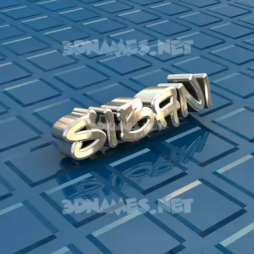 sibani in Blue Bling style - 3D name wallpaper
