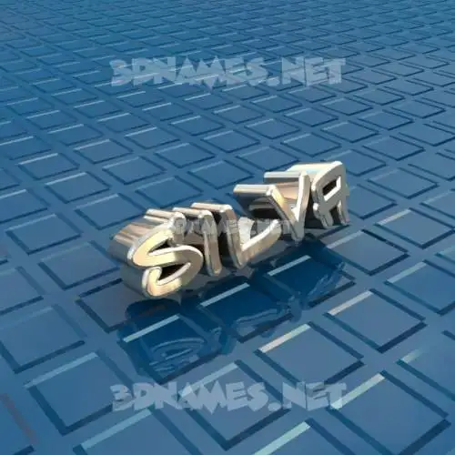 silva in Blue Bling style - 3D name wallpaper silva in Blue Bling style - 3D name wallpaper