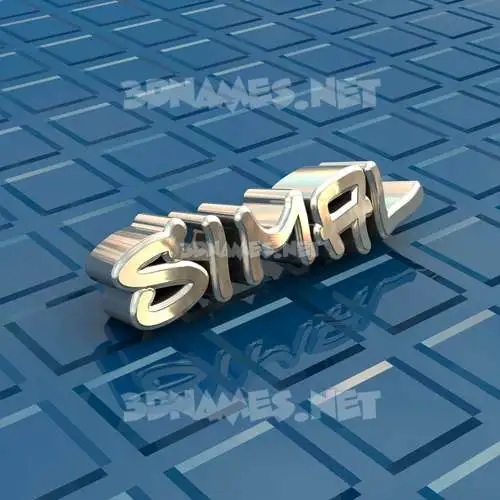 simal in Blue Bling style - 3D name wallpaper simal in Blue Bling style - 3D name wallpaper