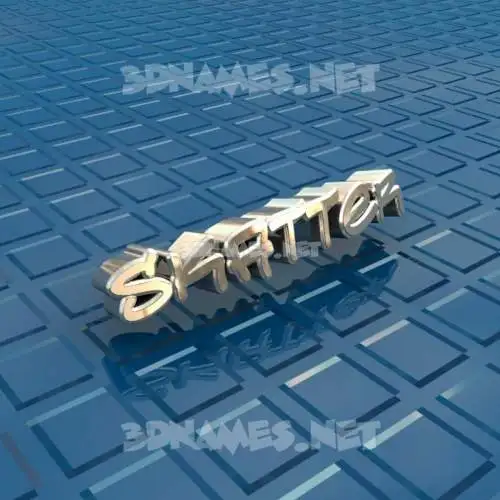 skatter in Blue Bling style - 3D name wallpaper
