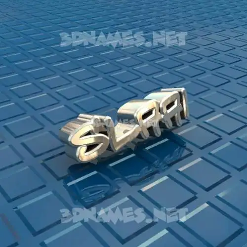 slaai in Blue Bling style - 3D name wallpaper