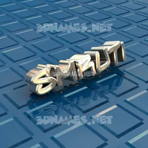 smruti in Blue Bling style - 3D name wallpaper