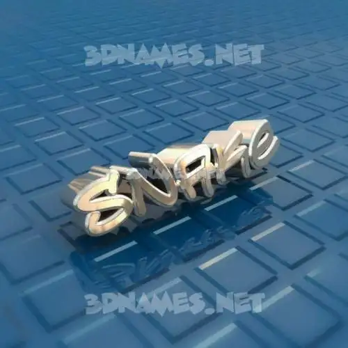 snake in Blue Bling style - 3D name wallpaper snake in Blue Bling style - 3D name wallpaper