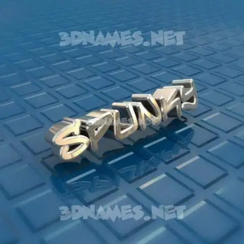 spunky in Blue Bling style - 3D name wallpaper