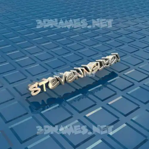 stevennguyen in Blue Bling style - 3D name wallpaper