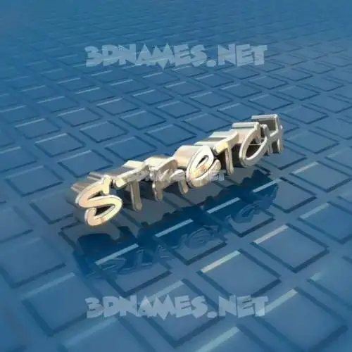 stretch in Blue Bling style - 3D name wallpaper