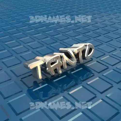 tanto in Blue Bling style - 3D name wallpaper