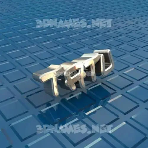 tatu in Blue Bling style - 3D name wallpaper