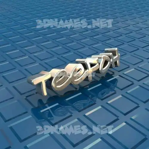 teefoh in Blue Bling style - 3D name wallpaper teefoh in Blue Bling style - 3D name wallpaper