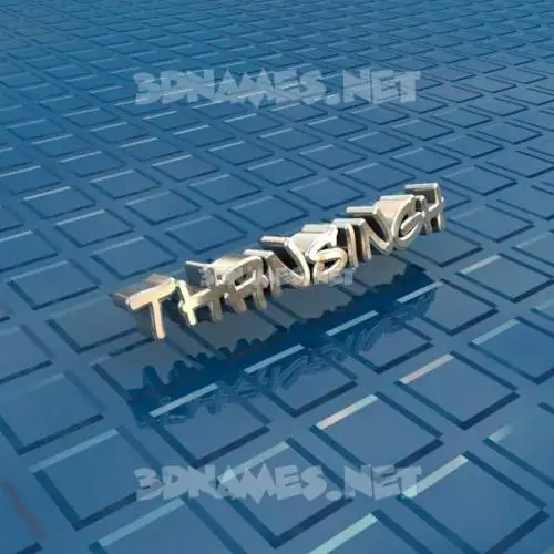 thansingh in Blue Bling style - 3D name wallpaper