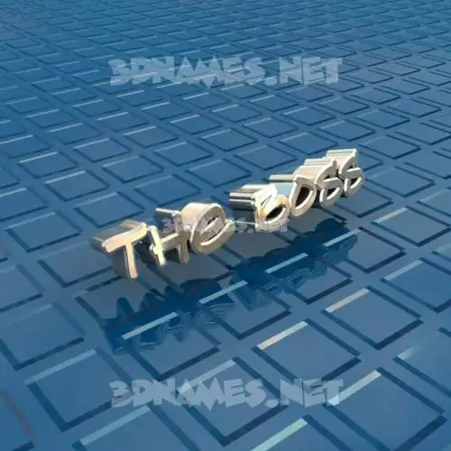 the boss in Blue Bling style - 3D name wallpaper the boss in Blue Bling style - 3D name wallpaper