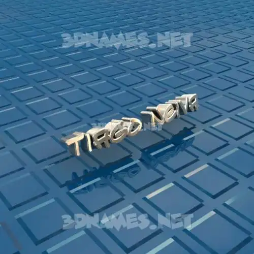 tiago neiva in Blue Bling style - 3D name wallpaper