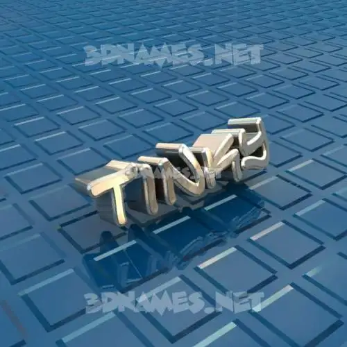 tinky in Blue Bling style - 3D name wallpaper tinky in Blue Bling style - 3D name wallpaper