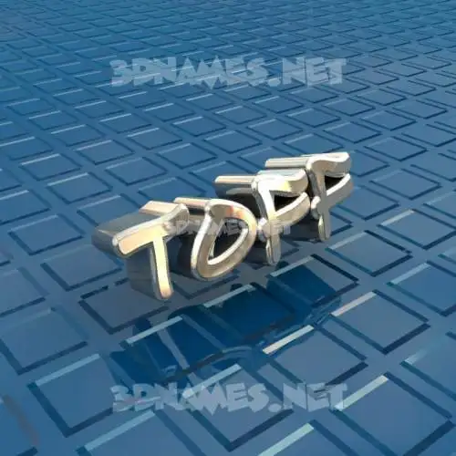 toff in Blue Bling style - 3D name wallpaper toff in Blue Bling style - 3D name wallpaper