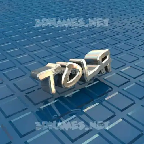 tola in Blue Bling style - 3D name wallpaper