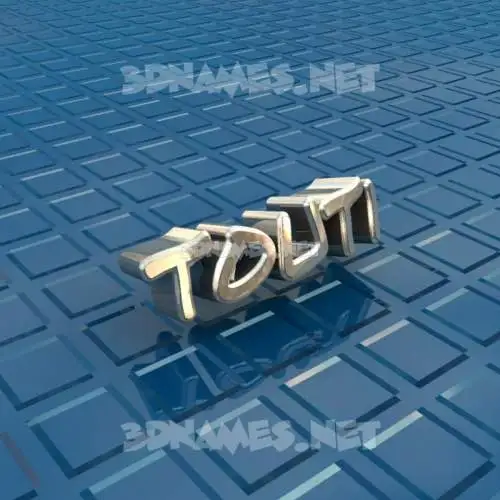 touti in Blue Bling style - 3D name wallpaper touti in Blue Bling style - 3D name wallpaper