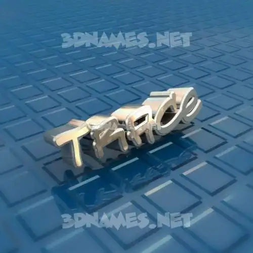trace in Blue Bling style - 3D name wallpaper trace in Blue Bling style - 3D name wallpaper