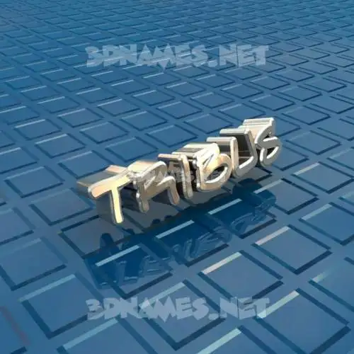 tribus in Blue Bling style - 3D name wallpaper tribus in Blue Bling style - 3D name wallpaper