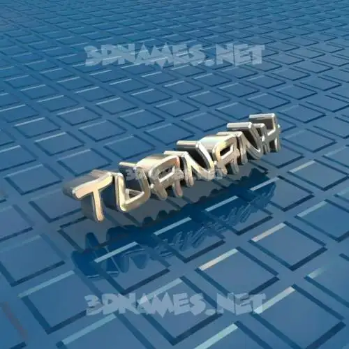 tuananh in Blue Bling style - 3D name wallpaper