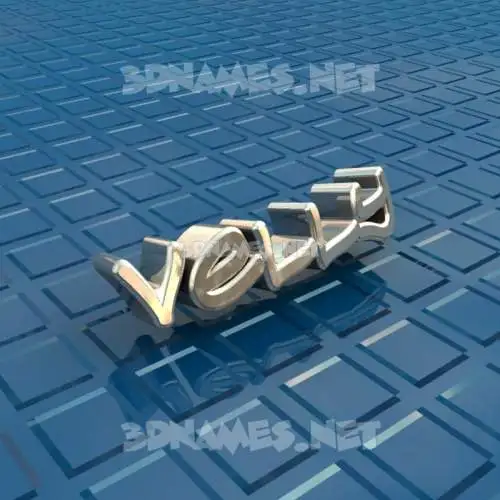 velly in Blue Bling style - 3D name wallpaper