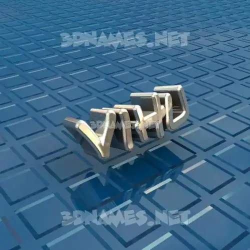 vihu in Blue Bling style - 3D name wallpaper