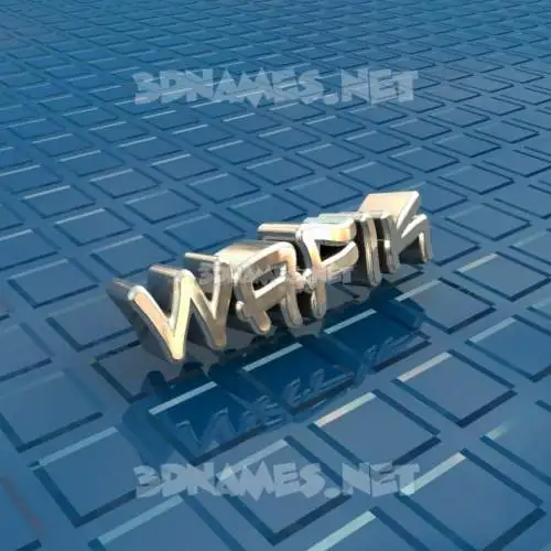 wafik in Blue Bling style - 3D name wallpaper wafik in Blue Bling style - 3D name wallpaper