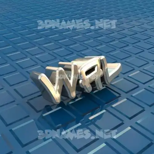 wal in Blue Bling style - 3D name wallpaper wal in Blue Bling style - 3D name wallpaper