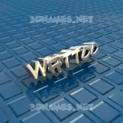 wattoo in Blue Bling style - 3D name wallpaper wattoo in Blue Bling style - 3D name wallpaper