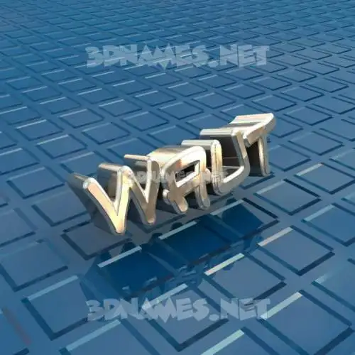 waut in Blue Bling style - 3D name wallpaper waut in Blue Bling style - 3D name wallpaper