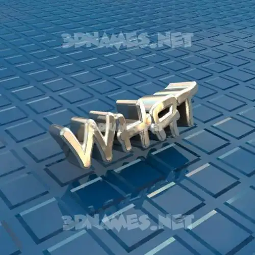 what in Blue Bling style - 3D name wallpaper