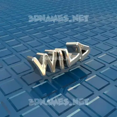 wild in Blue Bling style - 3D name wallpaper wild in Blue Bling style - 3D name wallpaper