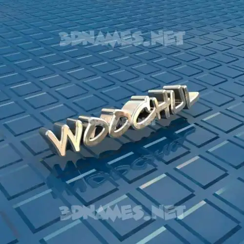 woochul in Blue Bling style - 3D name wallpaper woochul in Blue Bling style - 3D name wallpaper