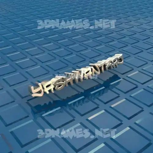 yashwantraj in Blue Bling style - 3D name wallpaper