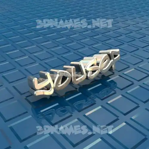 yousef in Blue Bling style - 3D name wallpaper yousef in Blue Bling style - 3D name wallpaper
