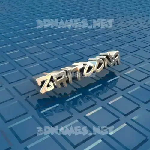 zaitoona in Blue Bling style - 3D name wallpaper