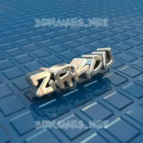 zakou in Blue Bling style - 3D name wallpaper zakou in Blue Bling style - 3D name wallpaper
