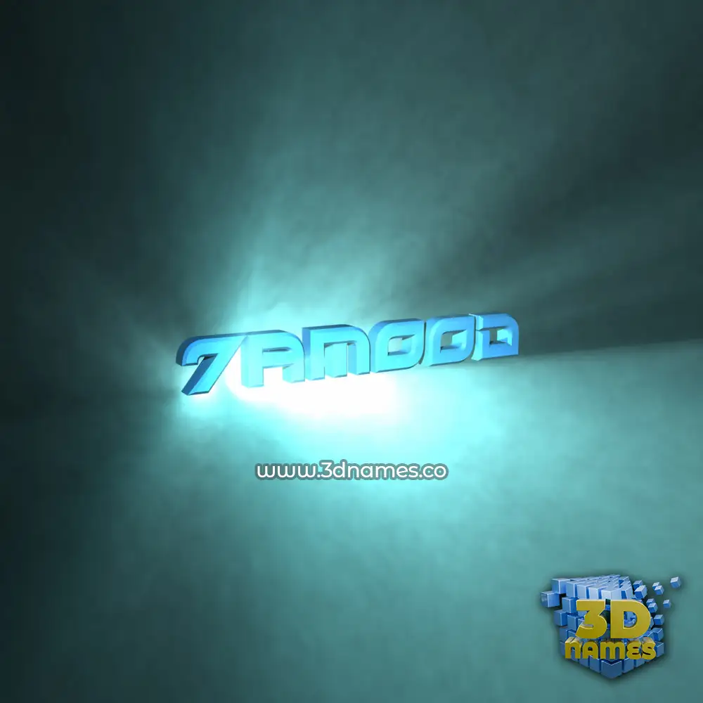 7amood in Light Shine style - 3D name wallpaper 7amood in Light Shine style - 3D name wallpaper